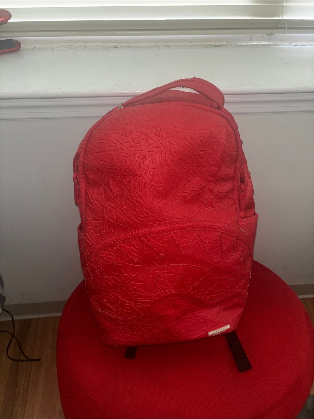 Sprayground Red Embossed Men’s Backpack